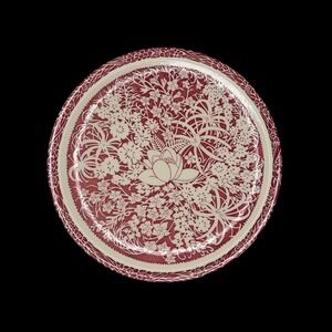Vernon Kilns Hawaiian Flowers Don Blanding Floral Dinner Plate Vintage USA 9.5"